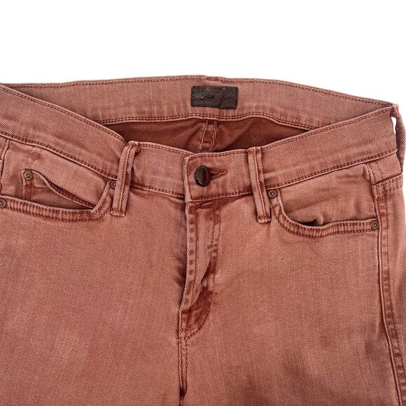 MOTHER Denim The Rascal Pop! Size 26 Terracotta Brown Straight Leg Jeans - Picture 7 of 10